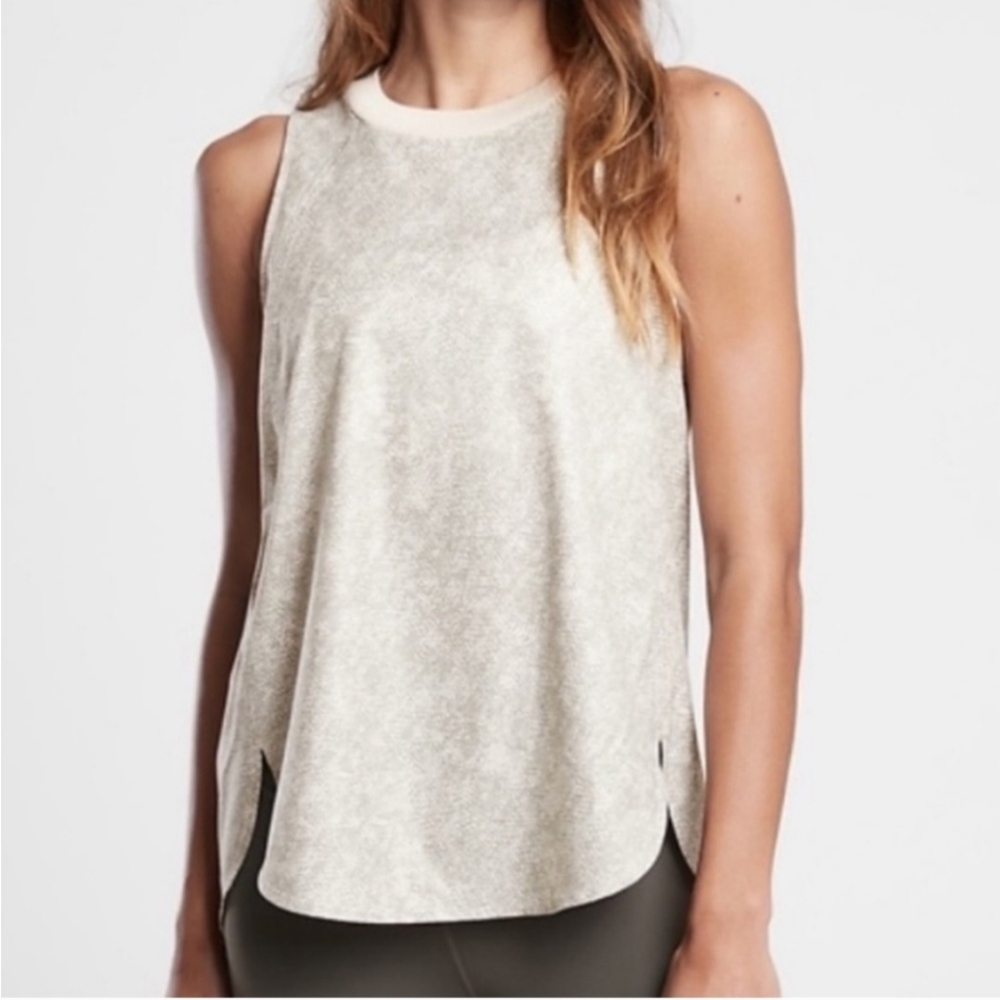 Athleta Zephyr Print High Neck Tank Top - XL
